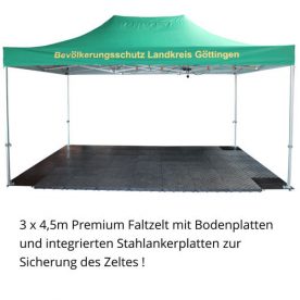 Kunststoffboden EVENT 50 schwarz (1 qm = 4 Platten) - Europrinz